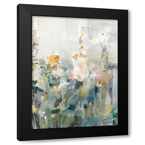 Rustic Garden Neutral III Black Modern Wood Framed Art Print with Double Matting by Nai, Danhui