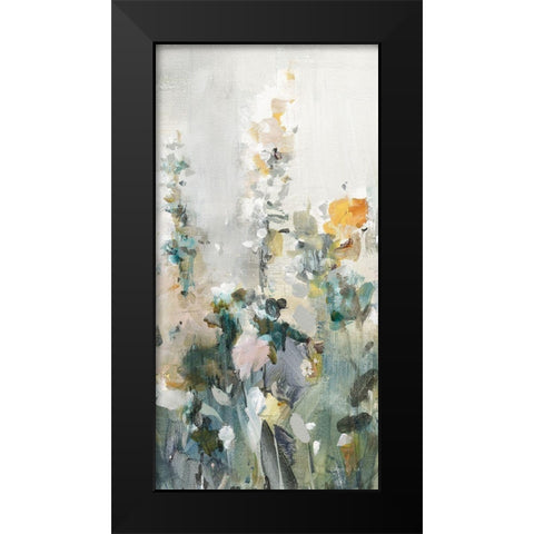 Rustic Garden Neutral V Black Modern Wood Framed Art Print by Nai, Danhui