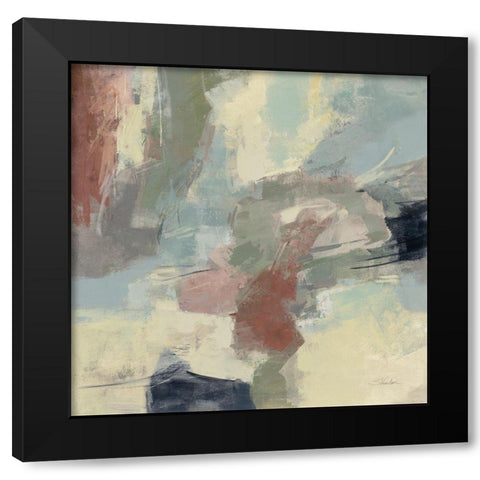 Farm Field Gray Black Modern Wood Framed Art Print with Double Matting by Vassileva, Silvia