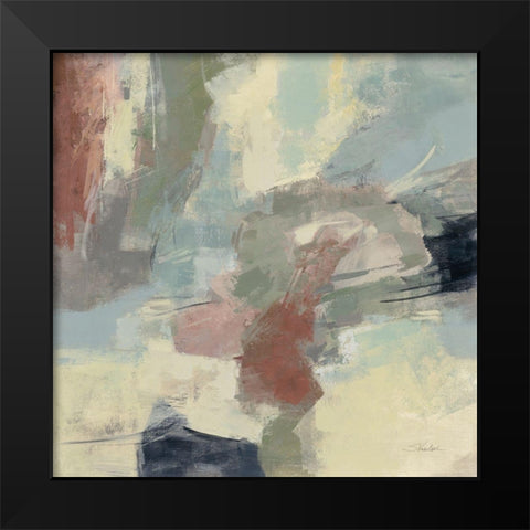 Farm Field Gray Black Modern Wood Framed Art Print by Vassileva, Silvia