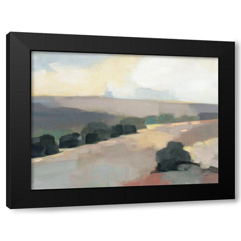 Light in the Valley Gray Black Modern Wood Framed Art Print with Double Matting by Purinton, Julia