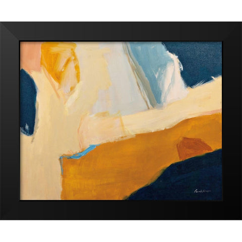 Golden Gate Marigold Black Modern Wood Framed Art Print by Munger, Pamela