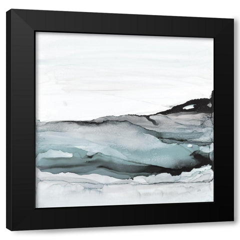 Light Aquascape I Black Modern Wood Framed Art Print by Paschke, Chris