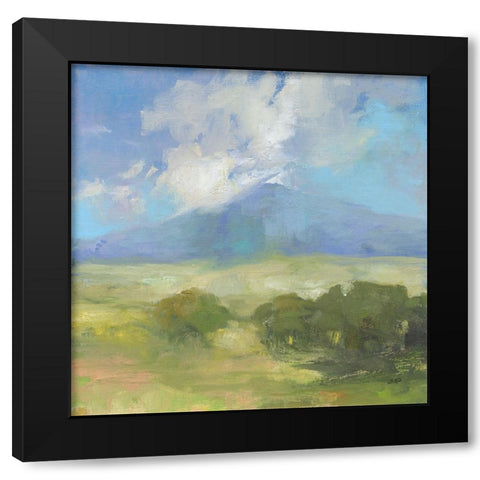 Clouds on the Mountain Black Modern Wood Framed Art Print with Double Matting by Purinton, Julia