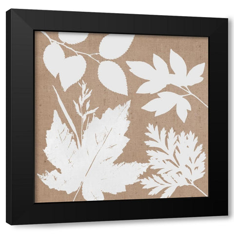 Leaves of Inspiration I Neutral Black Modern Wood Framed Art Print with Double Matting by Studio Mousseau