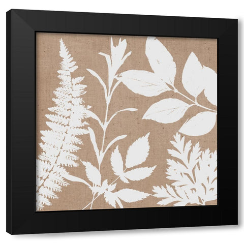 Leaves of Inspiration II Neutral Black Modern Wood Framed Art Print by Studio Mousseau