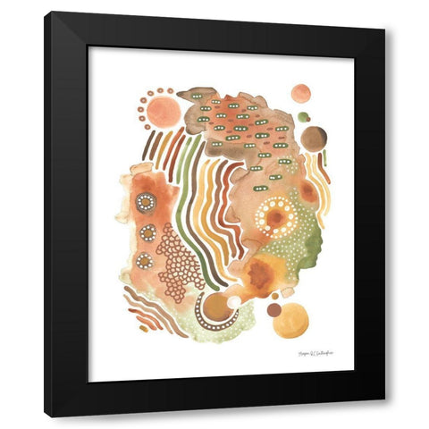 Organic I Black Modern Wood Framed Art Print with Double Matting by Gallagher, Megan