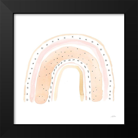 Rainbow Sweet Black Modern Wood Framed Art Print by Pete, Katrina