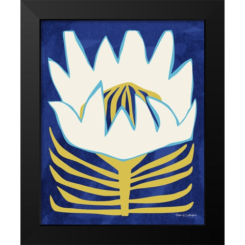 Flower Power II Black Modern Wood Framed Art Print by Gallagher, Megan