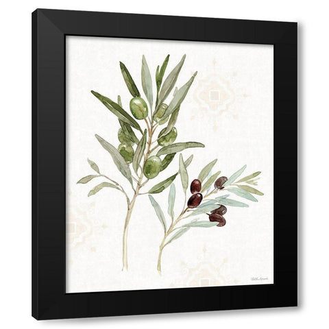 Mediterranean Motif VIII Black Modern Wood Framed Art Print with Double Matting by Grove, Beth