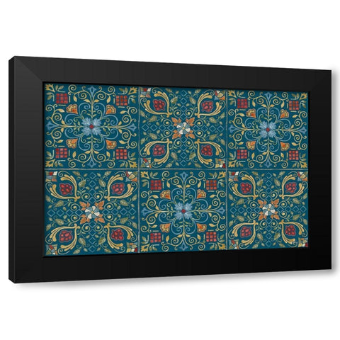 Mediterranean Motif I Color Black Modern Wood Framed Art Print with Double Matting by Grove, Beth