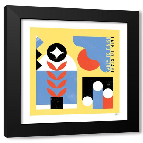 Late Start Black Modern Wood Framed Art Print by Paterson, Robert John