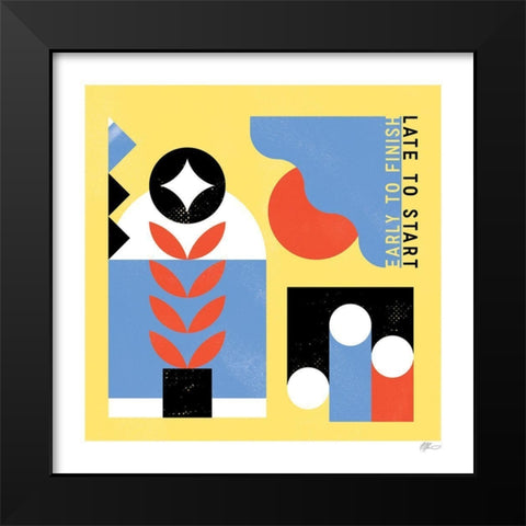 Late Start Black Modern Wood Framed Art Print by Paterson, Robert John