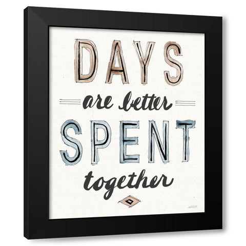 Fresh Farmhouse X Black Modern Wood Framed Art Print by Tavoletti, Anne