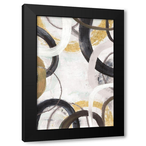Dwell II Gold Neutral Crop Black Modern Wood Framed Art Print by Warrick, Cheryl