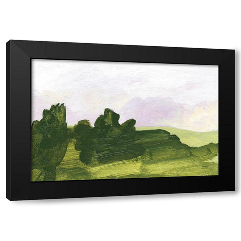 Forest Lane Black Modern Wood Framed Art Print by Mack, Lynn