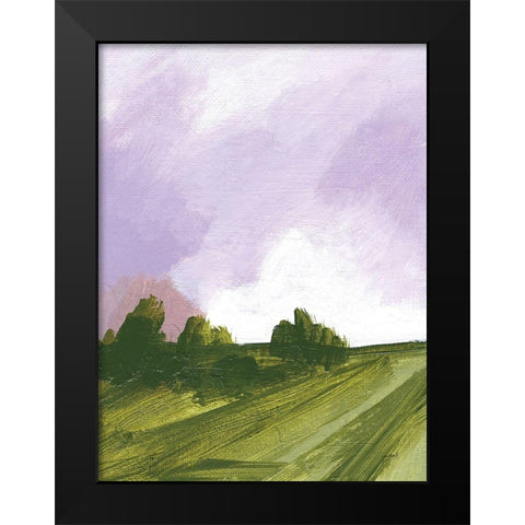 Mauve Lane Black Modern Wood Framed Art Print by Mack, Lynn
