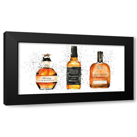 High Spirits Black Modern Wood Framed Art Print with Double Matting by Charro, Mercedes Lopez