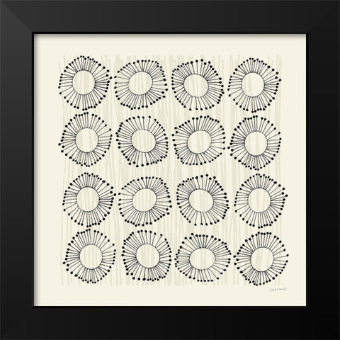 Main Street Twirled Monochrome Black Modern Wood Framed Art Print by Warrick, Cheryl