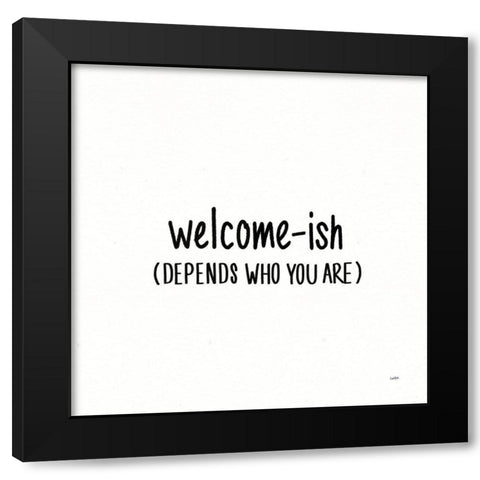 Beautiful Chaos III Black Modern Wood Framed Art Print with Double Matting by York, Leah