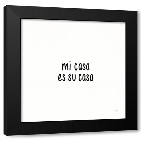 Beautiful Chaos IX Black Modern Wood Framed Art Print with Double Matting by York, Leah