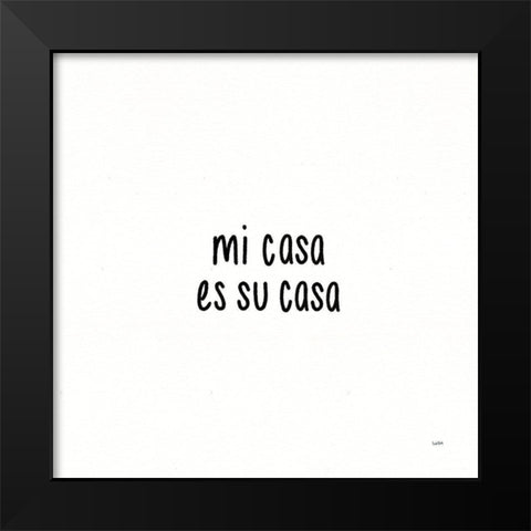 Beautiful Chaos IX Black Modern Wood Framed Art Print by York, Leah