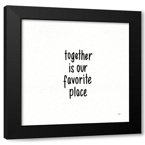 Beautiful Chaos X Black Modern Wood Framed Art Print by York, Leah