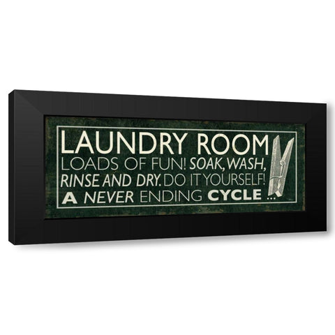 Laundry Room I Black Modern Wood Framed Art Print by Pela Studio