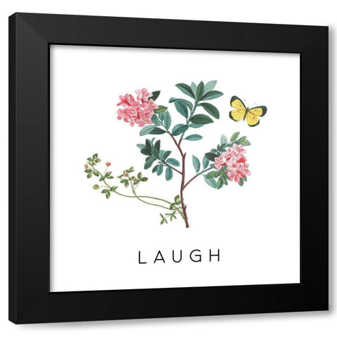 Victorian Garden Bright VIII Black Modern Wood Framed Art Print with Double Matting by Wild Apple Portfolio