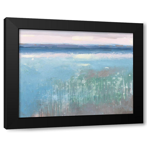 Seascape I Black Modern Wood Framed Art Print with Double Matting by Wiens, James