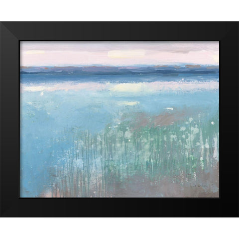 Seascape I Black Modern Wood Framed Art Print by Wiens, James