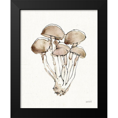 Fresh Farmhouse Mushrooms I Black Modern Wood Framed Art Print by Tavoletti, Anne
