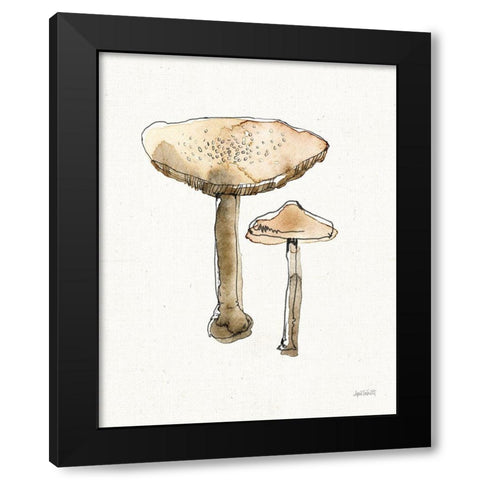 Fresh Farmhouse Mushrooms II Black Modern Wood Framed Art Print with Double Matting by Tavoletti, Anne