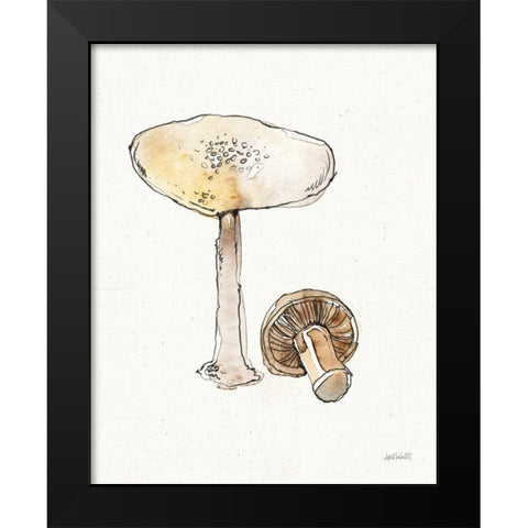 Fresh Farmhouse Mushrooms IV Black Modern Wood Framed Art Print by Tavoletti, Anne