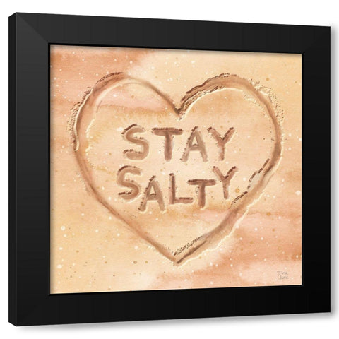 Ocean Breeze VIII Black Modern Wood Framed Art Print by June, Dina