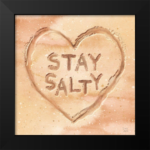 Ocean Breeze VIII Black Modern Wood Framed Art Print by June, Dina