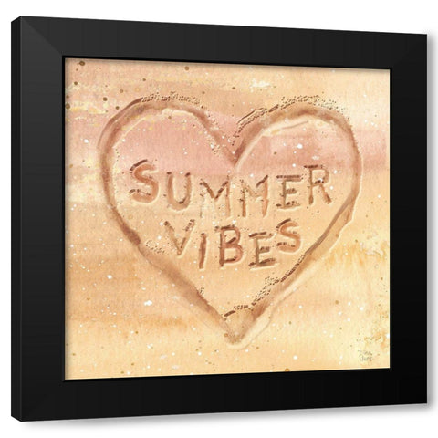 Ocean Breeze IX Black Modern Wood Framed Art Print with Double Matting by June, Dina