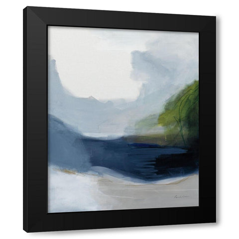 Hidden Water Black Modern Wood Framed Art Print with Double Matting by Munger, Pamela
