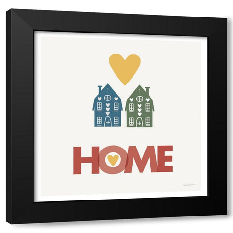 Home Black Modern Wood Framed Art Print by Charro, Mercedes Lopez