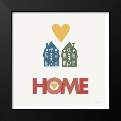 Home Black Modern Wood Framed Art Print by Charro, Mercedes Lopez