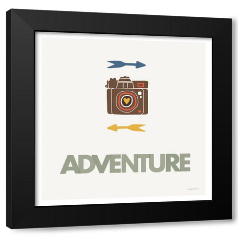 Adventure Black Modern Wood Framed Art Print with Double Matting by Charro, Mercedes Lopez