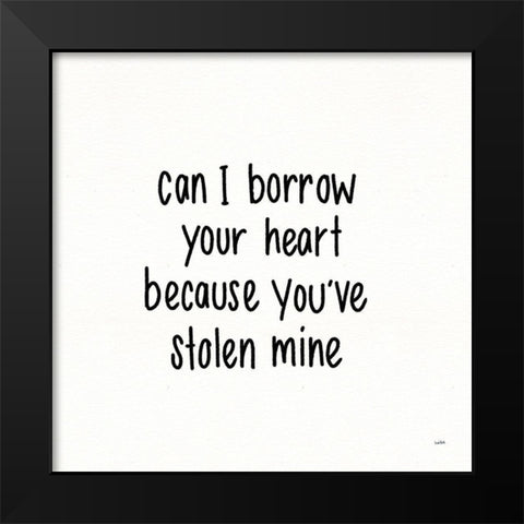 Pickup Lines II Black Modern Wood Framed Art Print by York, Leah