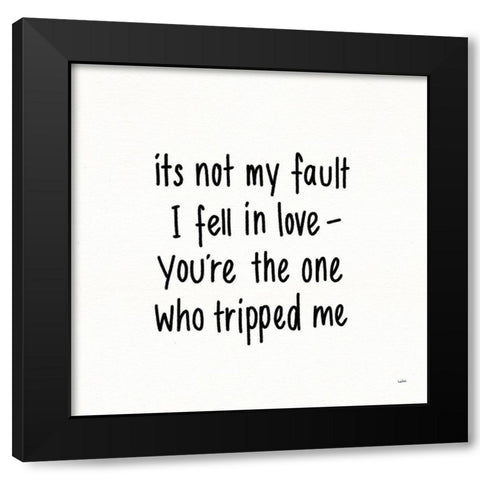 Pickup Lines IV Black Modern Wood Framed Art Print with Double Matting by York, Leah