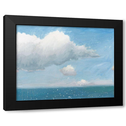 Open Sea Black Modern Wood Framed Art Print by Wiens, James