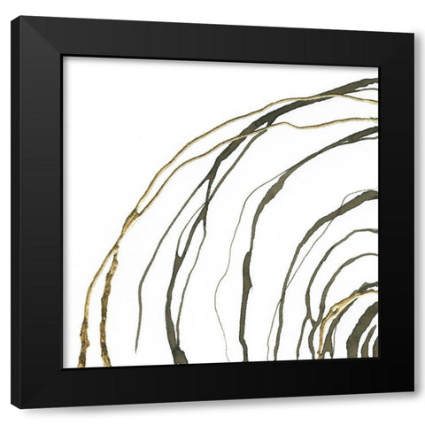 Not Quite Concentric I Black Modern Wood Framed Art Print with Double Matting by Paschke, Chris