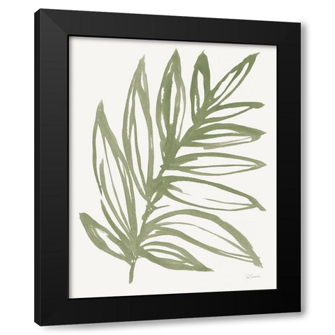 Nature in Sage I Black Modern Wood Framed Art Print with Double Matting by Schlabach, Sue