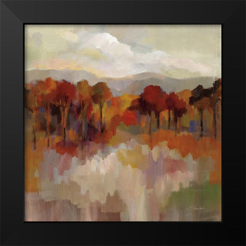 Riverbank Black Modern Wood Framed Art Print by Vassileva, Silvia