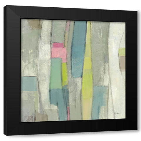 Spring Stream Black Modern Wood Framed Art Print with Double Matting by Vassileva, Silvia