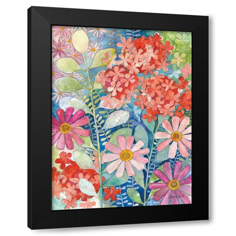 Summer Profusion III Black Modern Wood Framed Art Print by Lovell, Kathrine