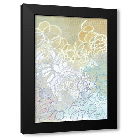Ecstatic Black Modern Wood Framed Art Print by Lovell, Kathrine